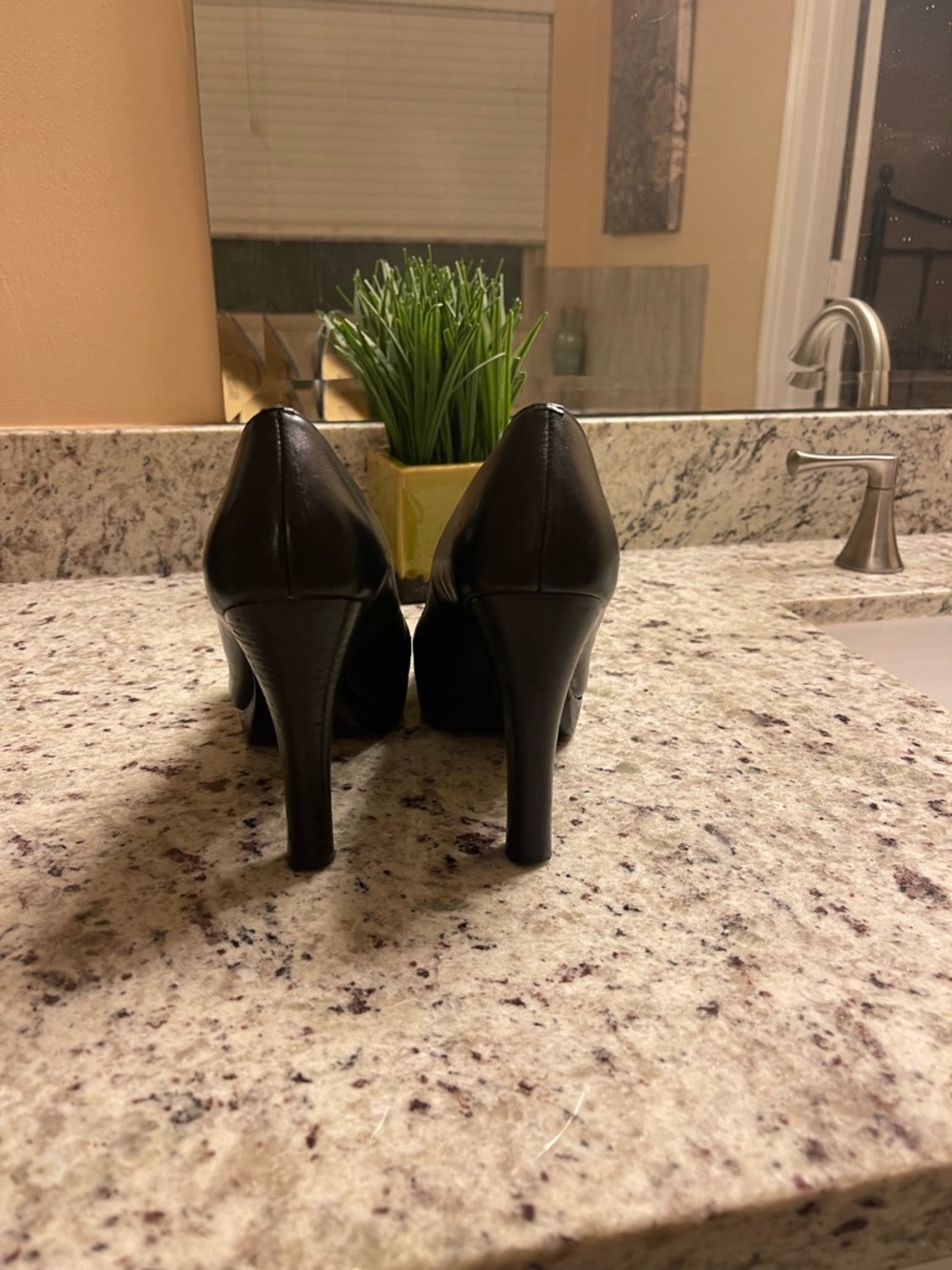 MICHAEL Michael Kors Black Leather Buckle Platform Pump - Picture 5 of 9